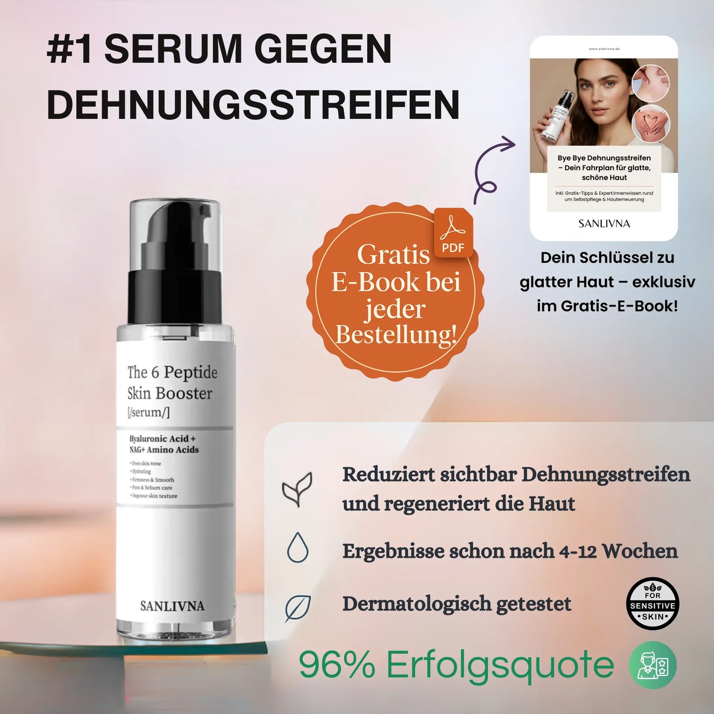 Sanlivna SKIN Booster - Dehnungstreifen-Serum (100ml)